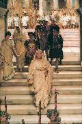 Sir Lawrence Alma-Tadema,OM.RA,RWS The Triumph of Titus by Lawrence Alma-Tadema oil painting on canvas